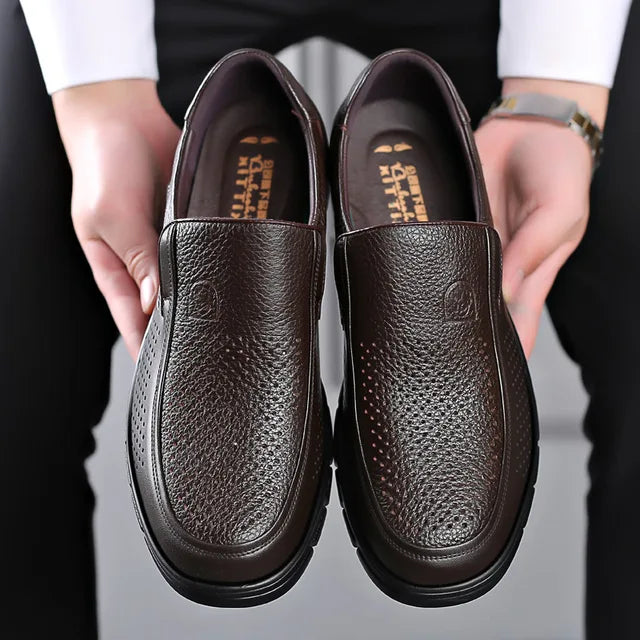 Men's Comfortable Genuine Leather Slip-On Loafers | Ka-mostore
