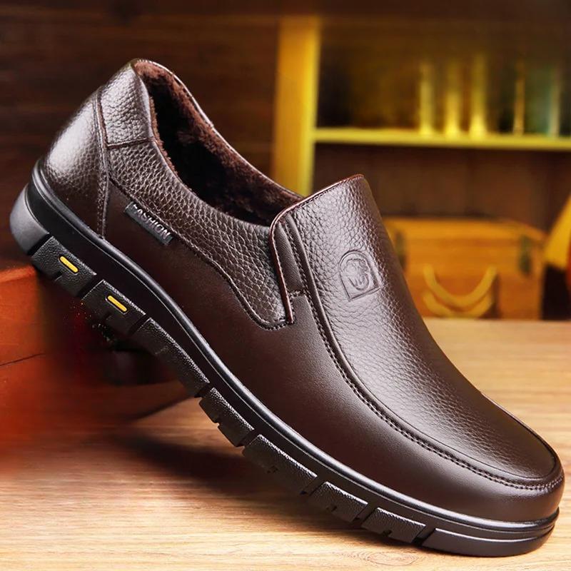 Men's Comfortable Genuine Leather Slip-On Loafers | Ka-mostore