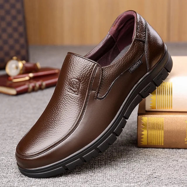 Men's Comfortable Genuine Leather Slip-On Loafers | Ka-mostore