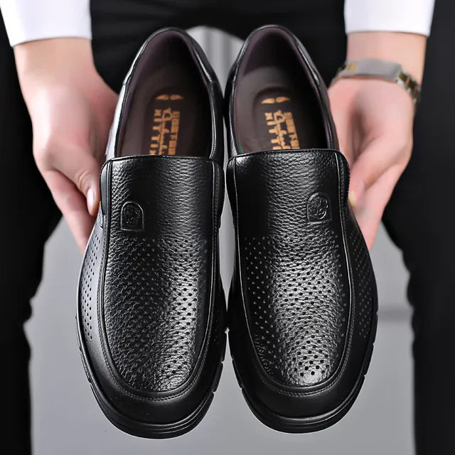 Men's Comfortable Genuine Leather Slip-On Loafers | Ka-mostore