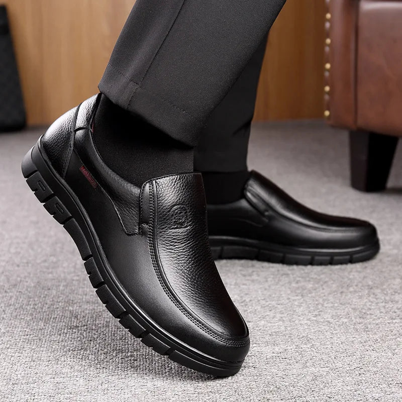 Men's Comfortable Genuine Leather Slip-On Loafers | Ka-mostore