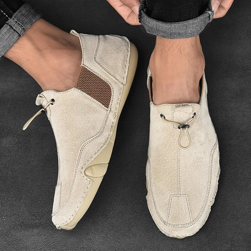 Men's Slip-On Moccasins with Toggle Lock | Ka-mostore