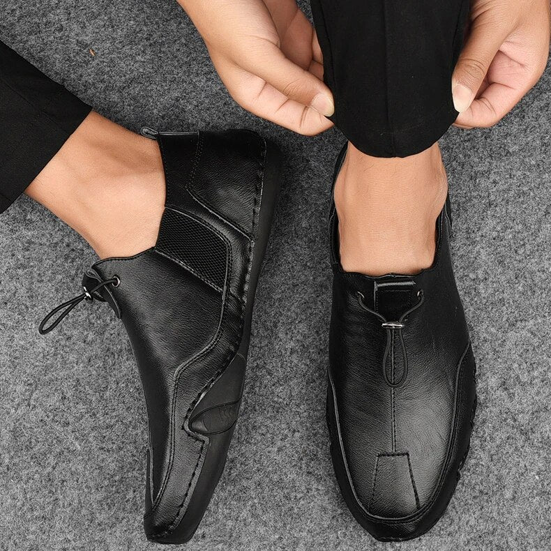 Men's Slip-On Moccasins with Toggle Lock | Ka-mostore