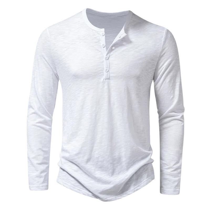 Ležérní henley košile s dlouhým rukávem pro každodenní nošení | Ka-mostore