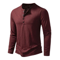 Ležérní henley košile s dlouhým rukávem pro každodenní nošení | Ka-mostore