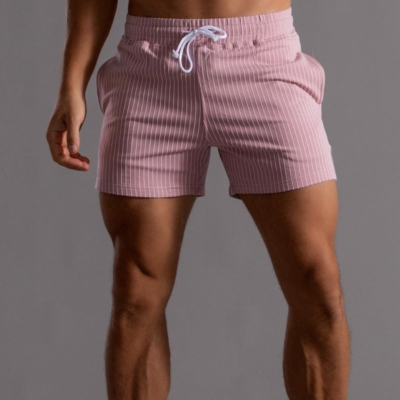 Komfortable nålestribede shorts med snøre | Ka-mostore