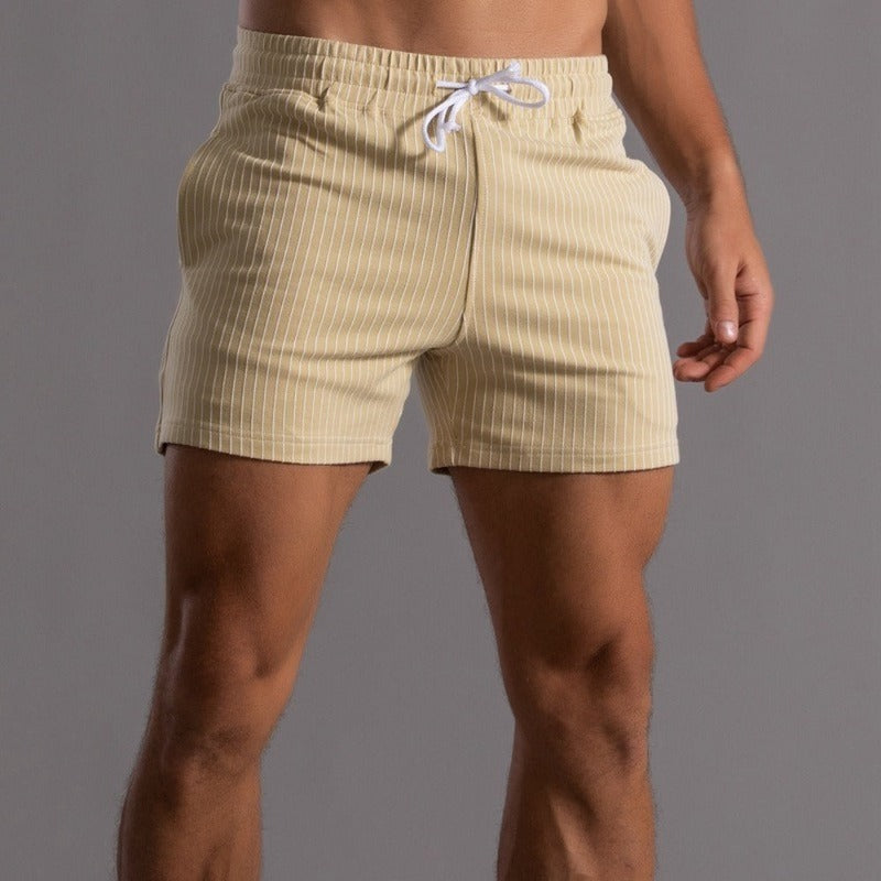 Komfortable nålestribede shorts med snøre | Ka-mostore