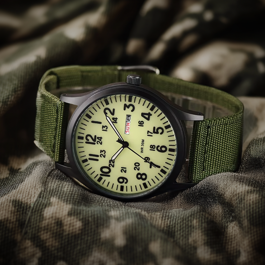 Men's Robust Outdoor Watch – Waterproof Military Style in Stainless Steel | Ka-mostore