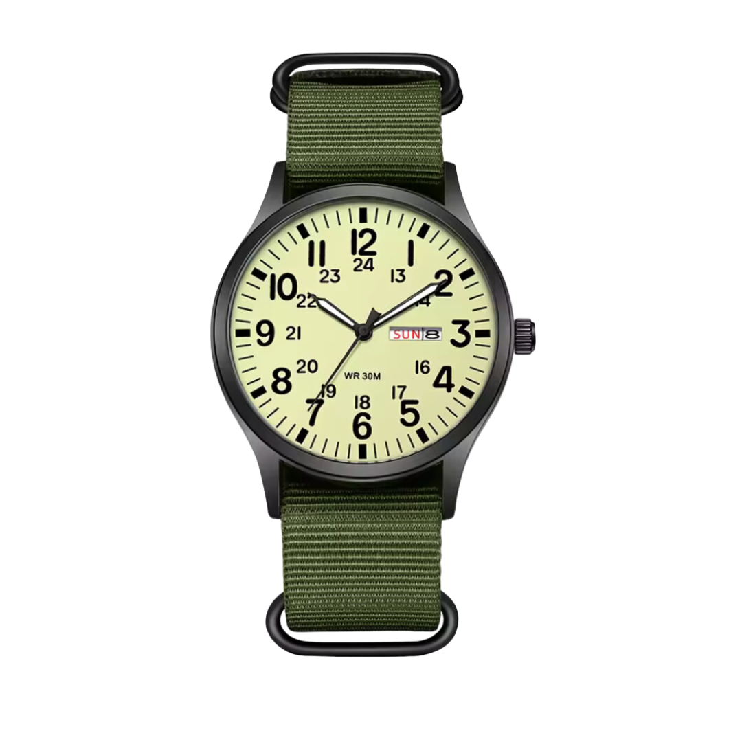 Men's Robust Outdoor Watch – Waterproof Military Style in Stainless Steel | Ka-mostore