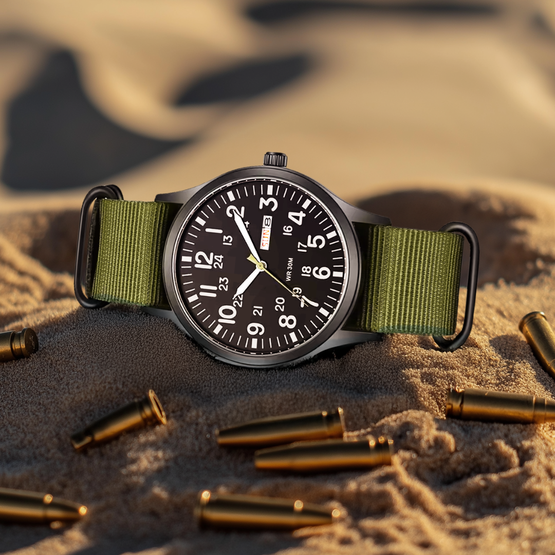 Men's Robust Outdoor Watch – Waterproof Military Style in Stainless Steel | Ka-mostore