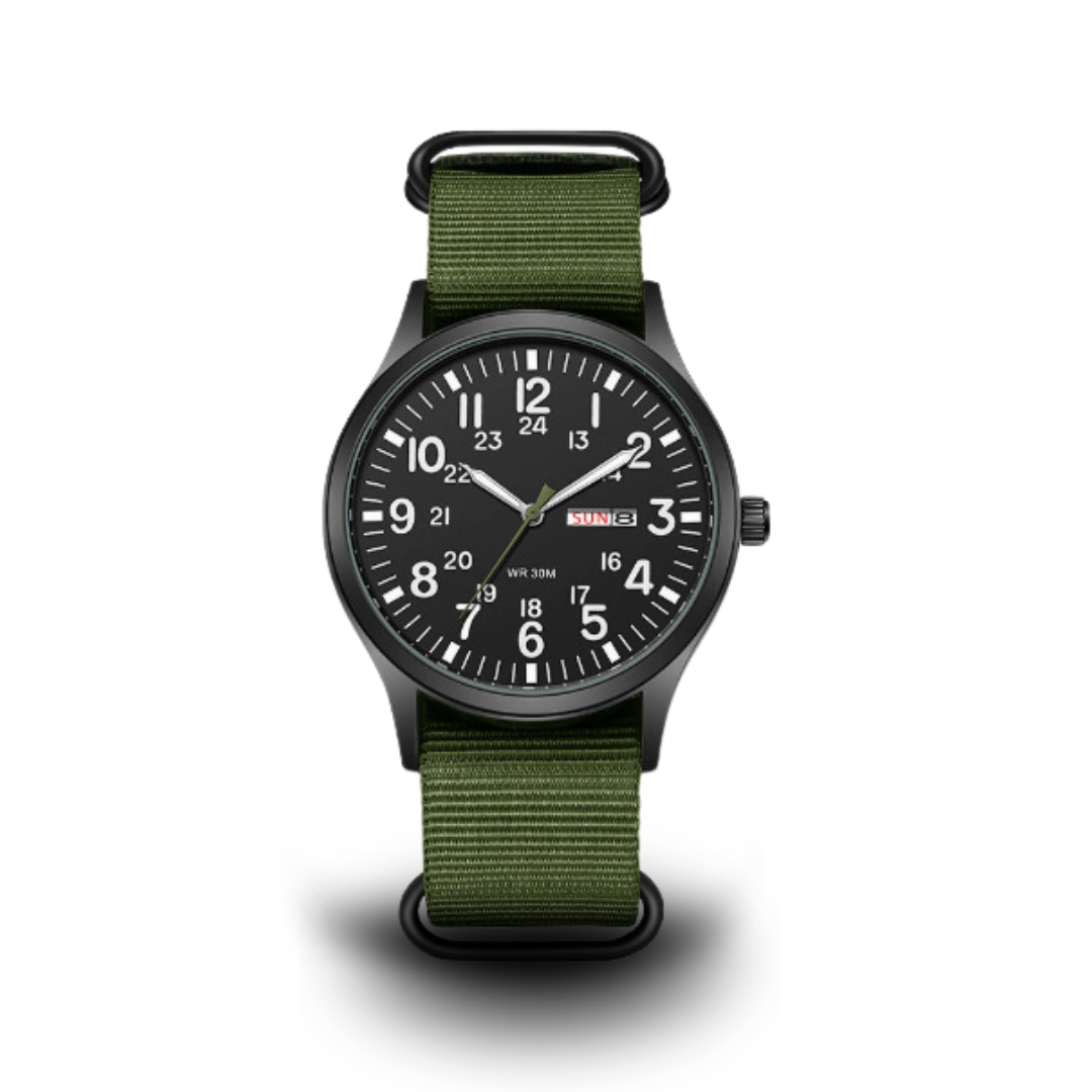 Men's Robust Outdoor Watch – Waterproof Military Style in Stainless Steel | Ka-mostore