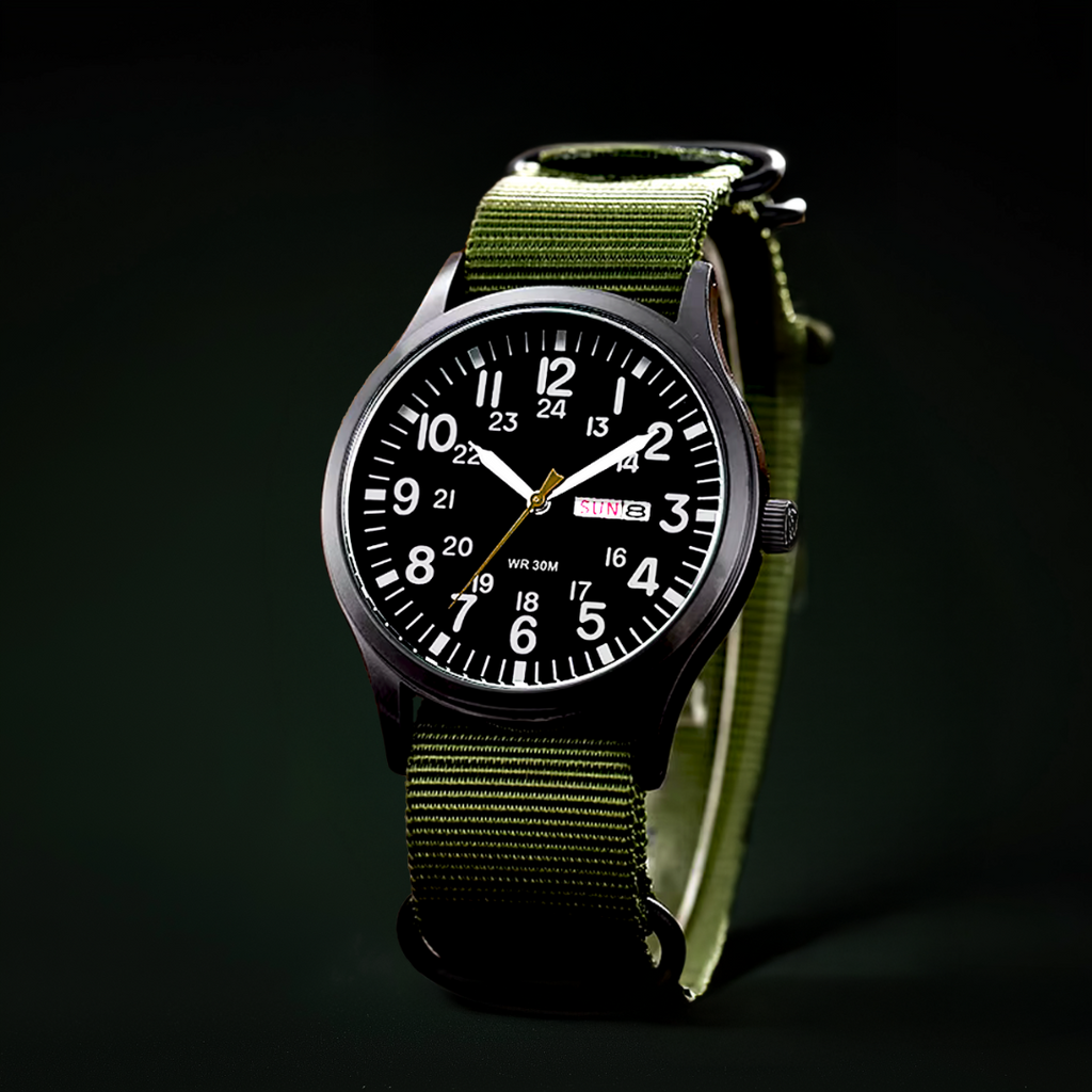 Men's Robust Outdoor Watch – Waterproof Military Style in Stainless Steel | Ka-mostore