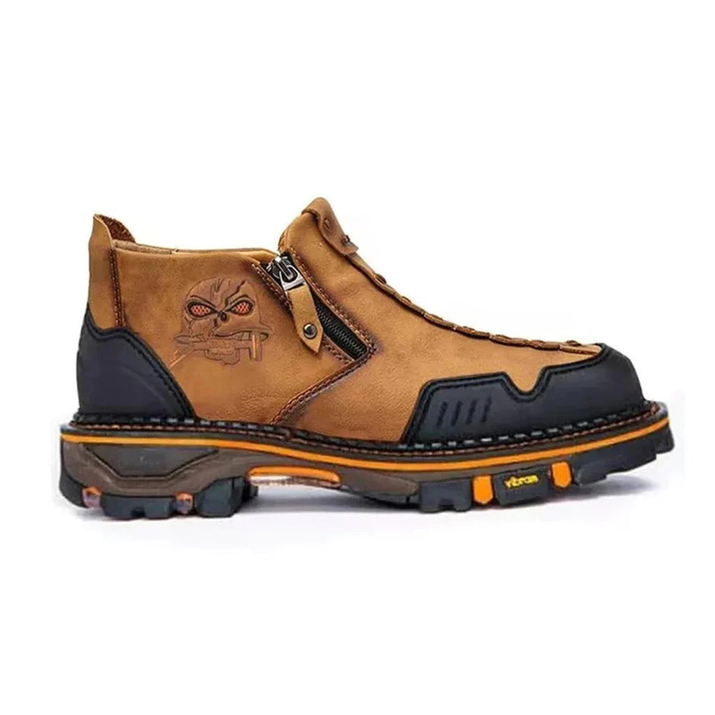 Men's Skull Accent Ankle Boots | Ka-mostore