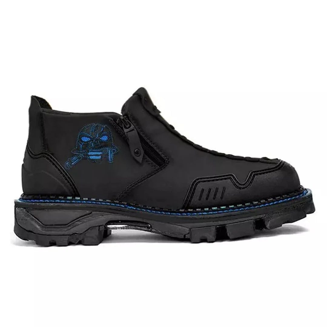 Men's Skull Accent Ankle Boots | Ka-mostore