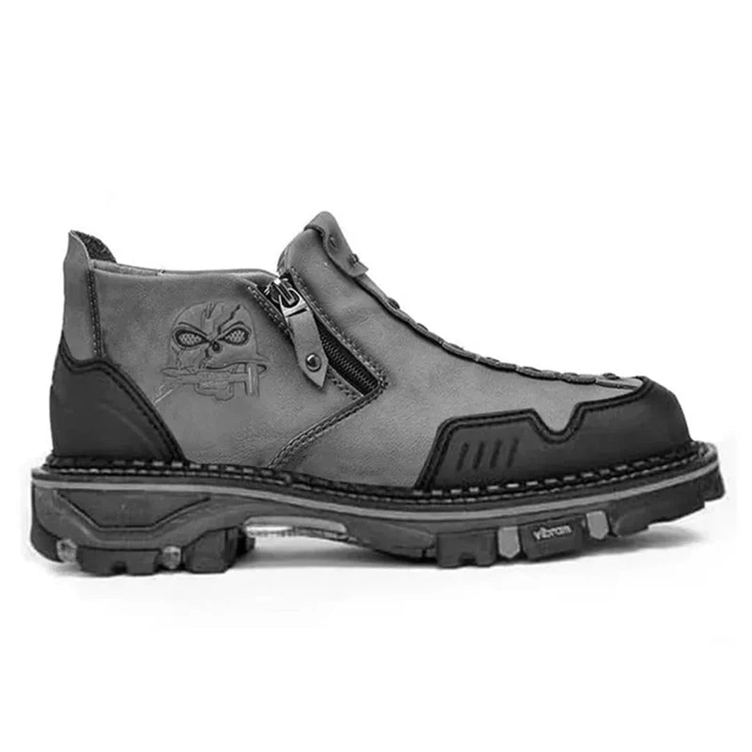 Men's Skull Accent Ankle Boots | Ka-mostore