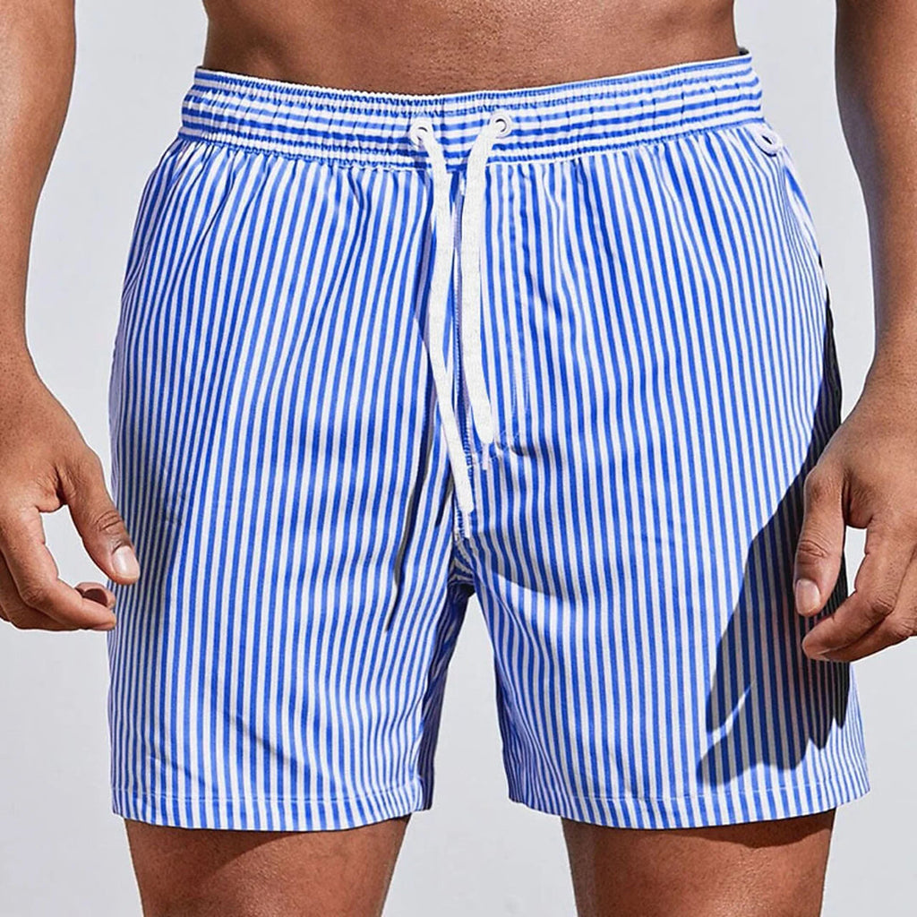 Airy Striped Swim Shorts | Ka-mostore