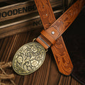 Men's Western-style – Vegan Leather Belt with Solid Metal Buckle | Ka-mostore