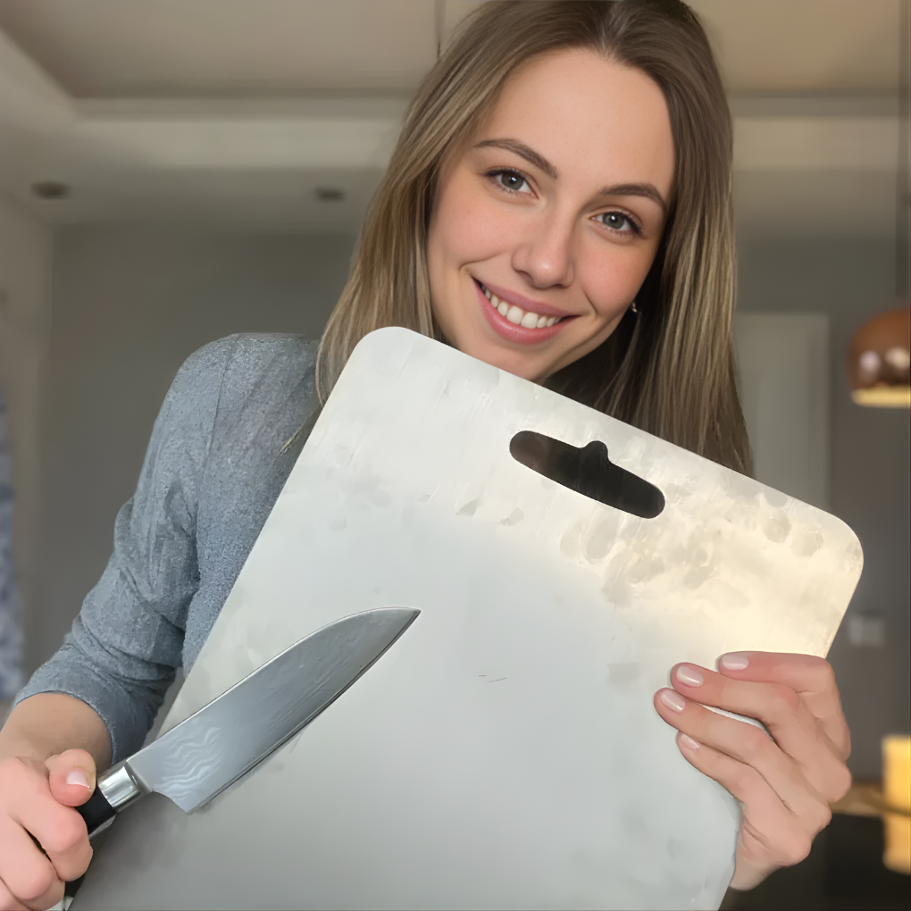 Metal Cutting Board with Integrated Handle | Ka-mostore
