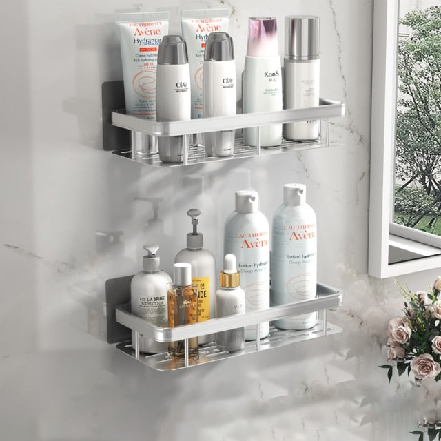 Metal Suction Cup Bathroom Shelves | Ka-mostore