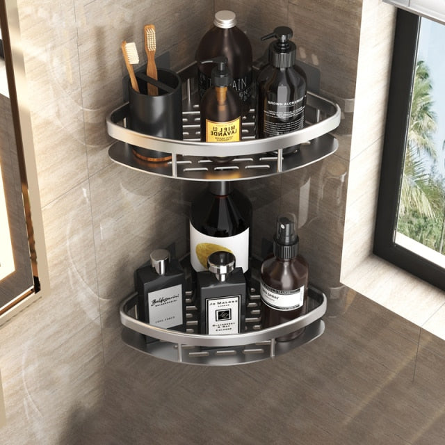 Metal Suction Cup Bathroom Shelves | Ka-mostore