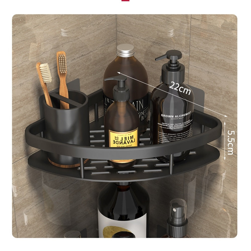 Metal Suction Cup Bathroom Shelves | Ka-mostore