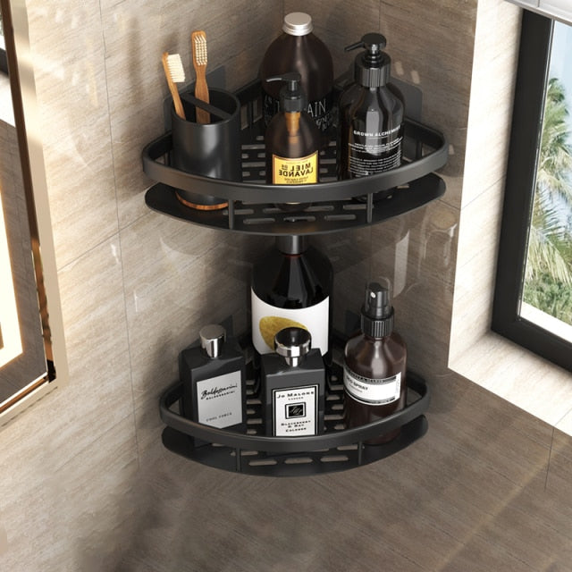 Metal Suction Cup Bathroom Shelves | Ka-mostore