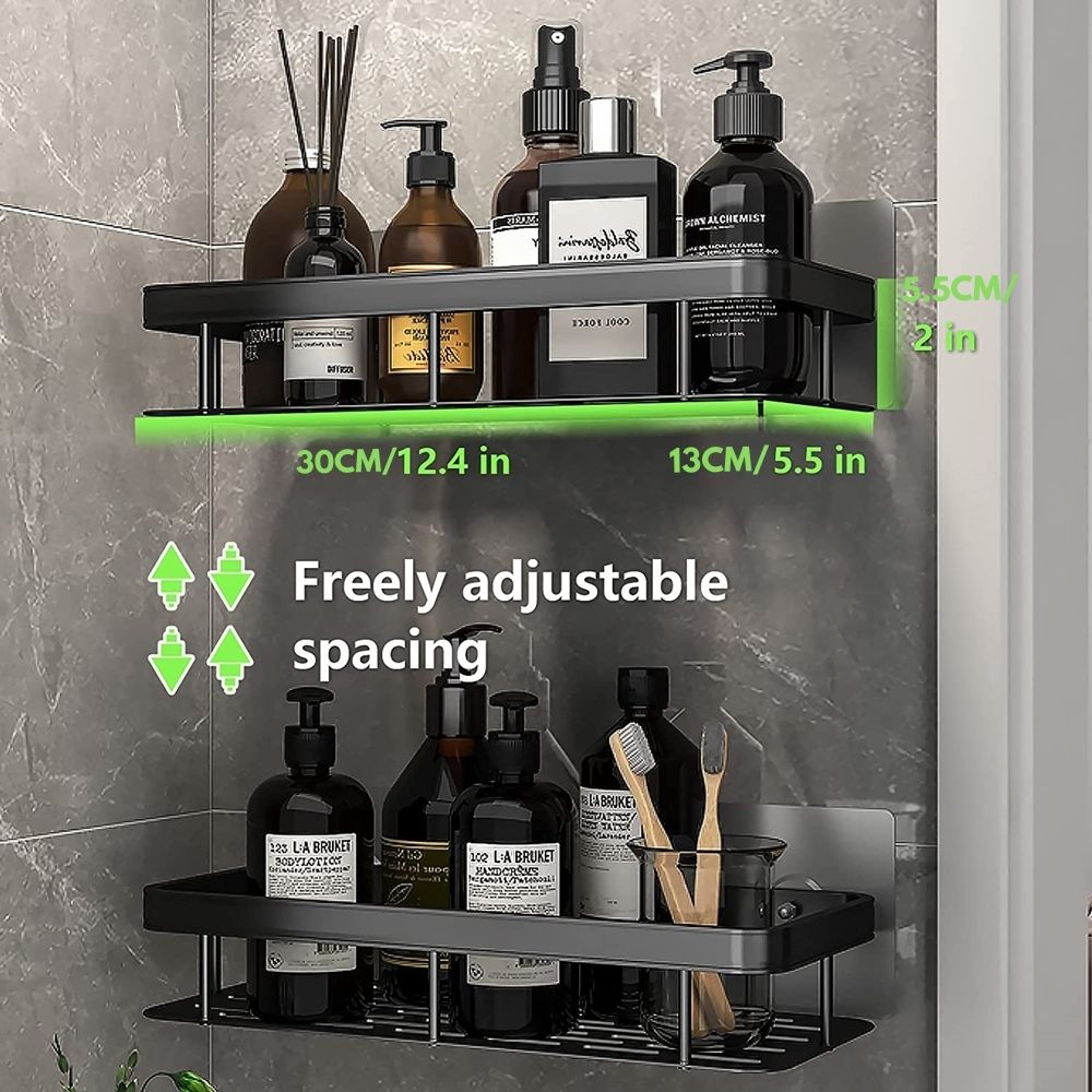 Metal Suction Cup Bathroom Shelves | Ka-mostore