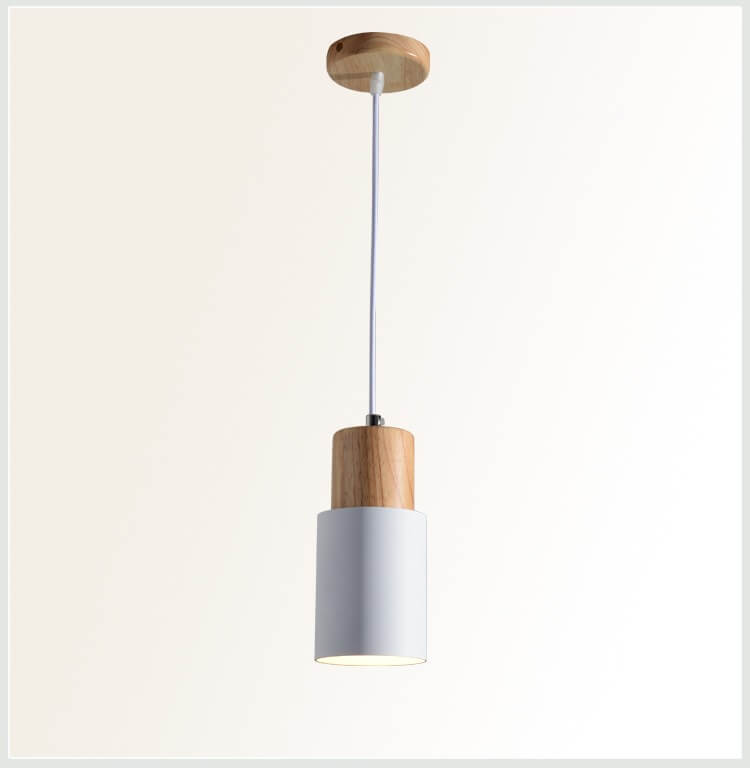 Metal Wood Pendant Light | Modern Industrial Design | Ka-mostore