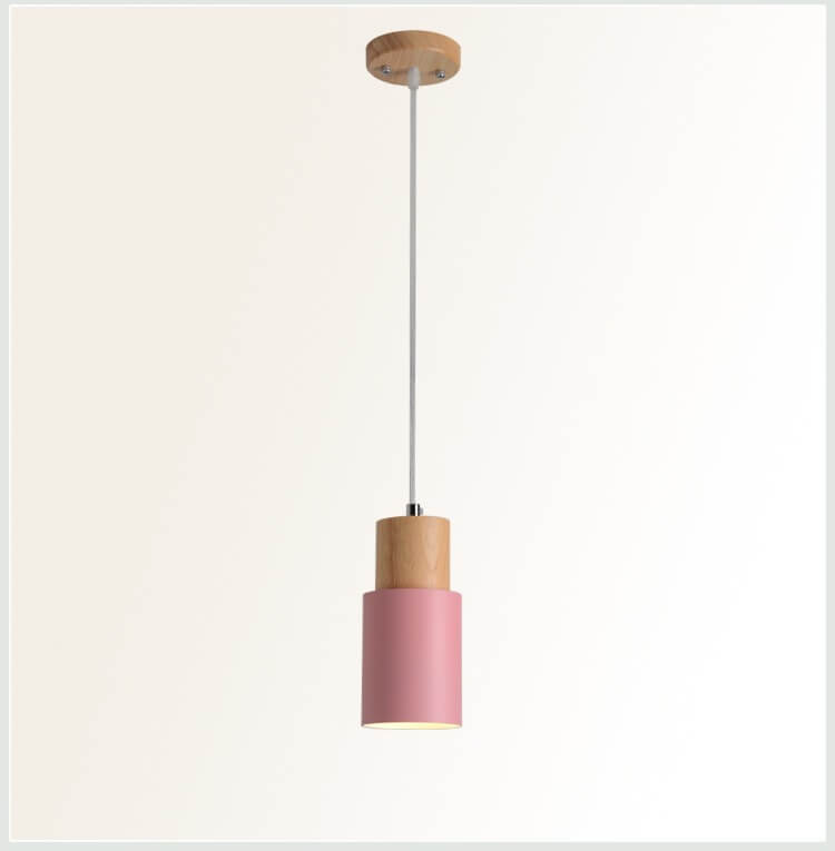 Metal Wood Pendant Light | Modern Industrial Design | Ka-mostore