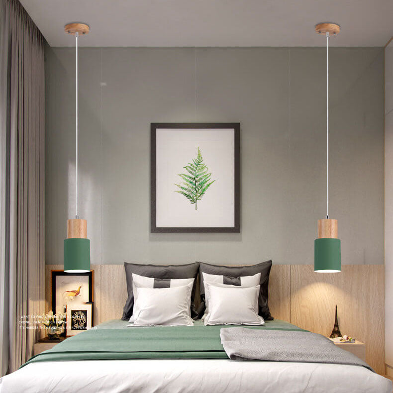 Metal Wood Pendant Light | Modern Industrial Design | Ka-mostore