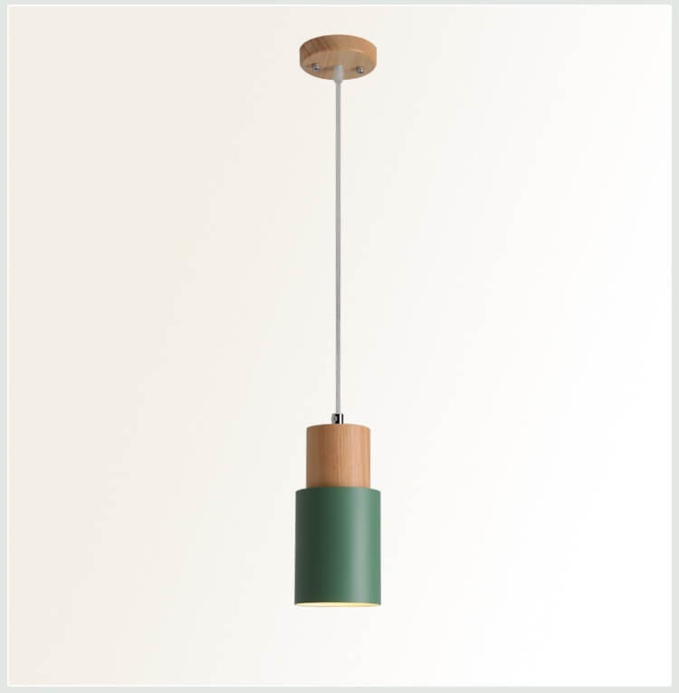Metal Wood Pendant Light | Modern Industrial Design | Ka-mostore
