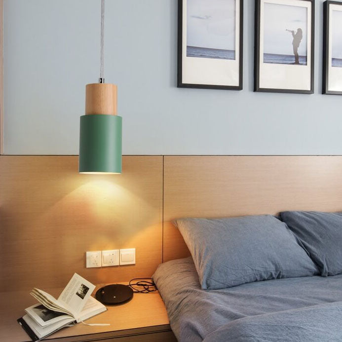 Metal Wood Pendant Light | Modern Industrial Design | Ka-mostore