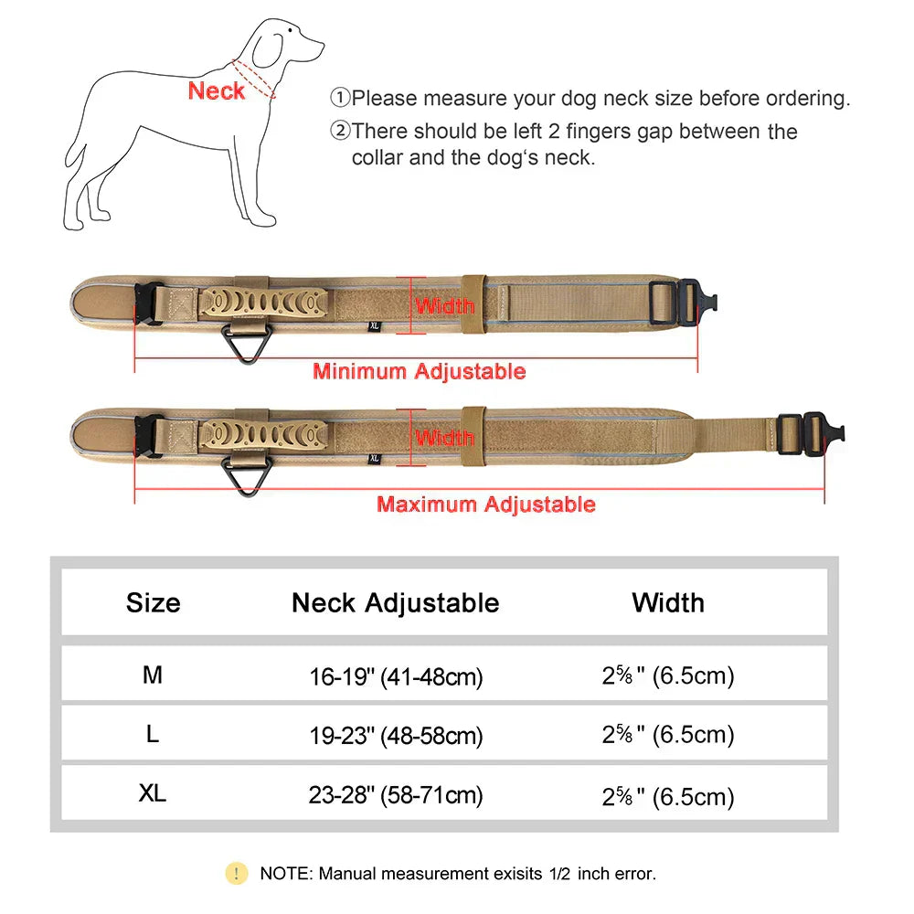 Military Dog Training Collar – Durable, Reflective Nylon Collar | Ka-mostore