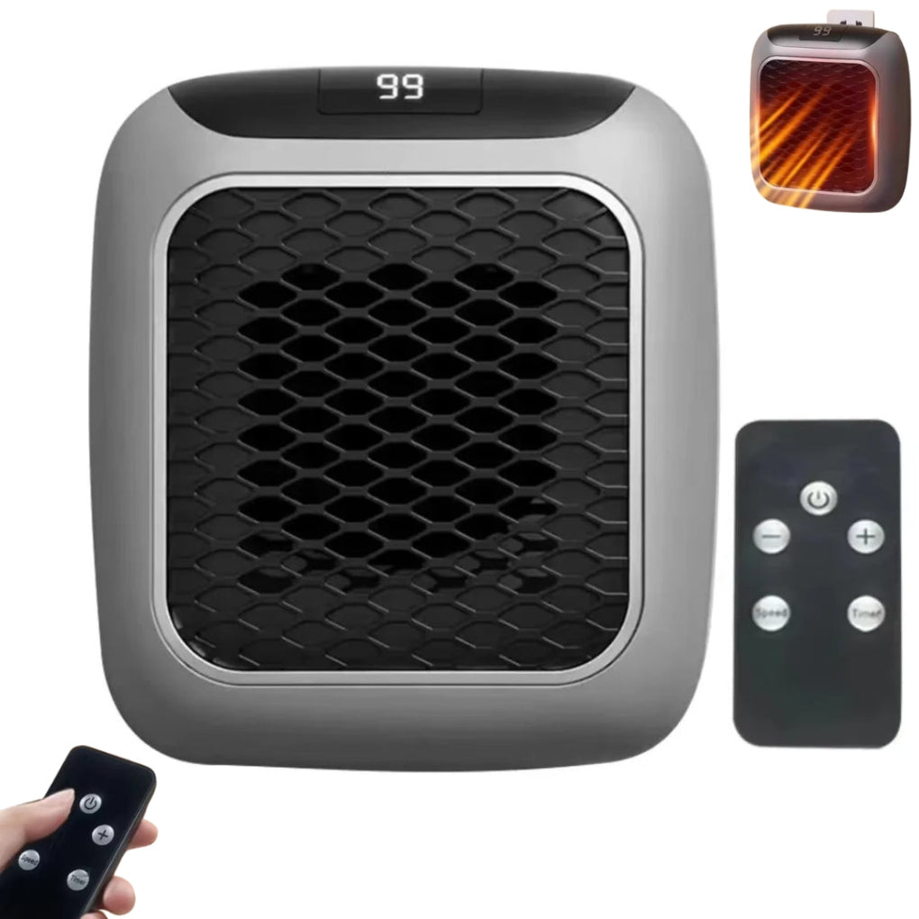 Mini Electric Heater Compact Fan Heater with Remote Control | Ka-mostore