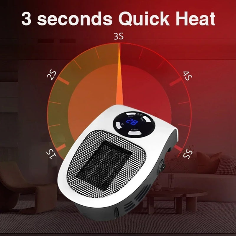 Mini Portable Heater with LED Display and Smart Temperature Control | Ka-mostore