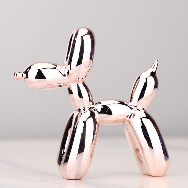 – Modern Balloon Dog Sculpture with Metallic Surface | Ka-mostore