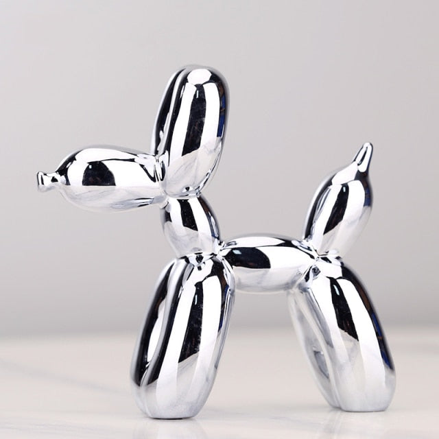 – Modern Balloon Dog Sculpture with Metallic Surface | Ka-mostore