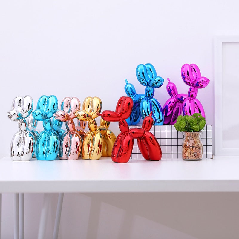 – Modern Balloon Dog Sculpture with Metallic Surface | Ka-mostore