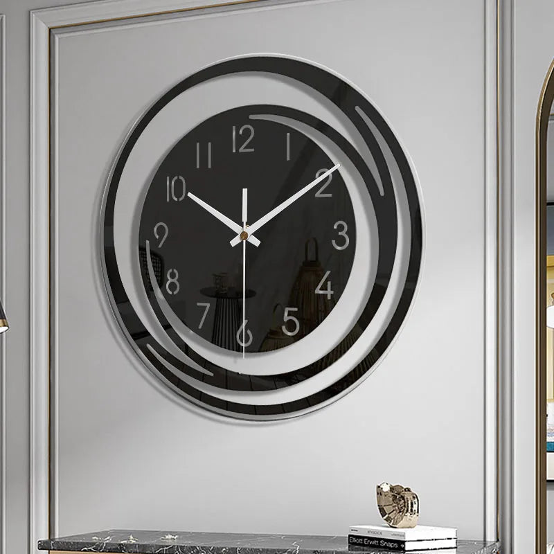 Modern Circular Wall Clock with Abstract Design | Ka-mostore