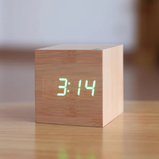 Modern Digital Wood Clock | Ka-mostore