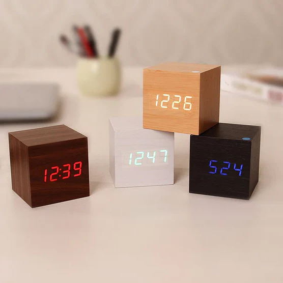 Modern Digital Wood Clock | Ka-mostore
