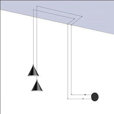 Modern Pendant Light | Minimalist Metal Design | Ka-mostore
