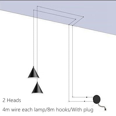 Modern Pendant Light | Minimalist Metal Design | Ka-mostore