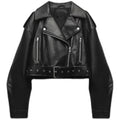 Dámská krátká motorkářská bunda v edgy stylu | Ka-mostore