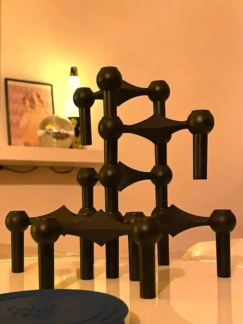 Modular Molecular Metal Candle Holder | Ka-mostore