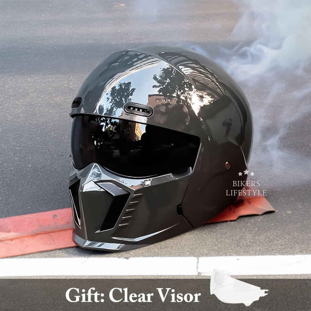 Full Face Motorcycle Helmet with Protective Chin Bar | Ka-mostore