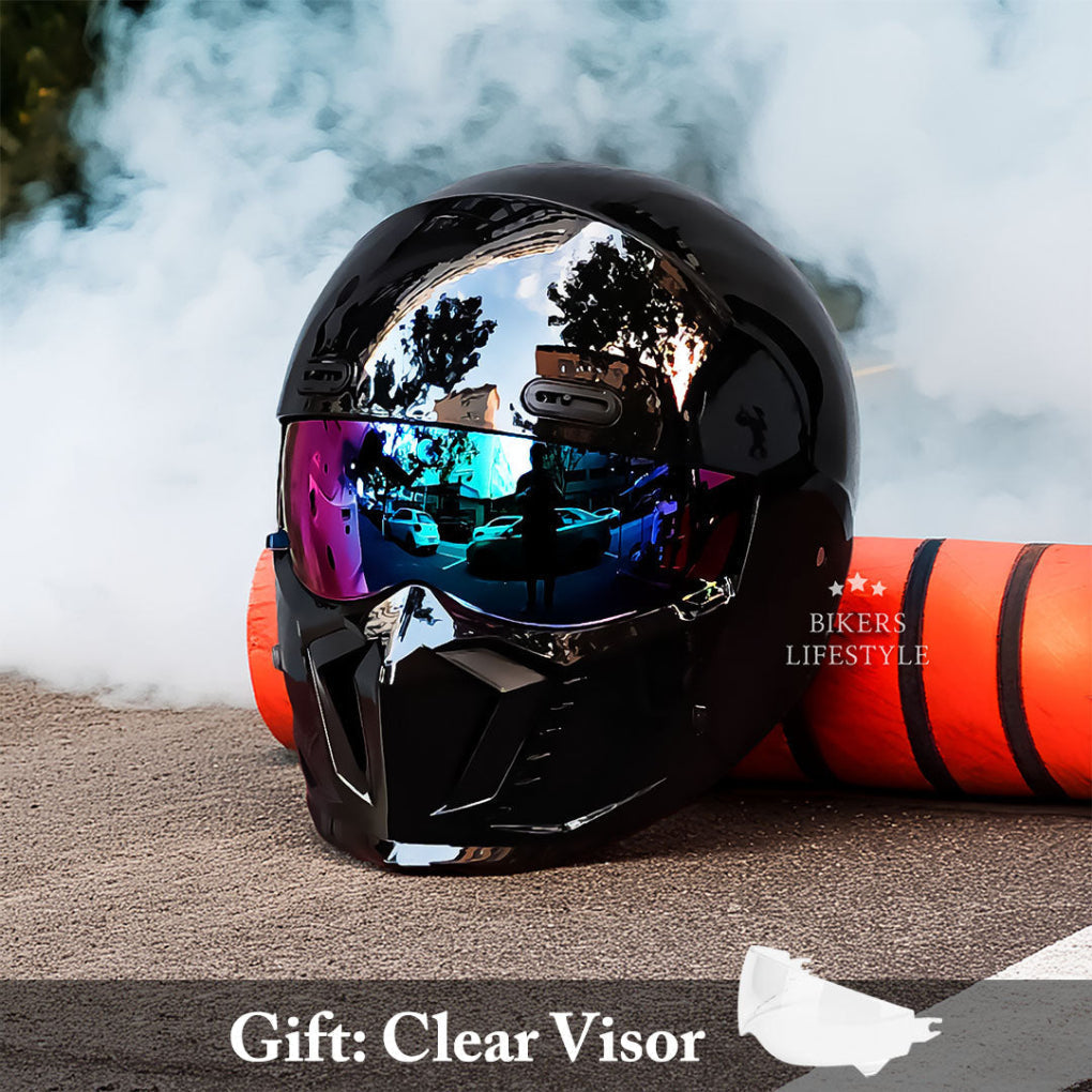 Full Face Motorcycle Helmet with Protective Chin Bar | Ka-mostore
