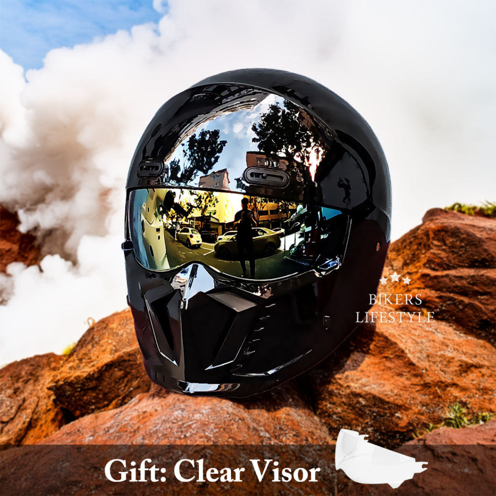 Full Face Motorcycle Helmet with Protective Chin Bar | Ka-mostore