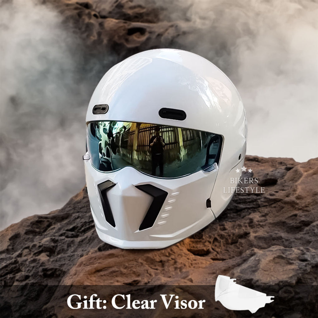 Full Face Motorcycle Helmet with Protective Chin Bar | Ka-mostore