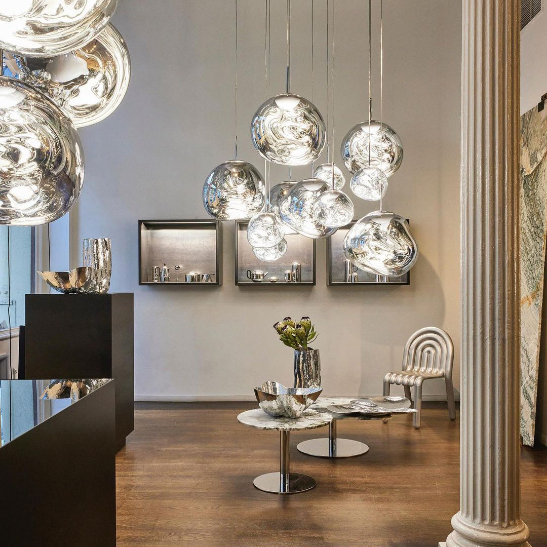 Multi-Arm Pendant Light | Sculptural Melt Design | Ka-mostore